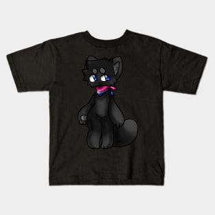 Bisexual Anthro Black Cat Kids T-Shirt